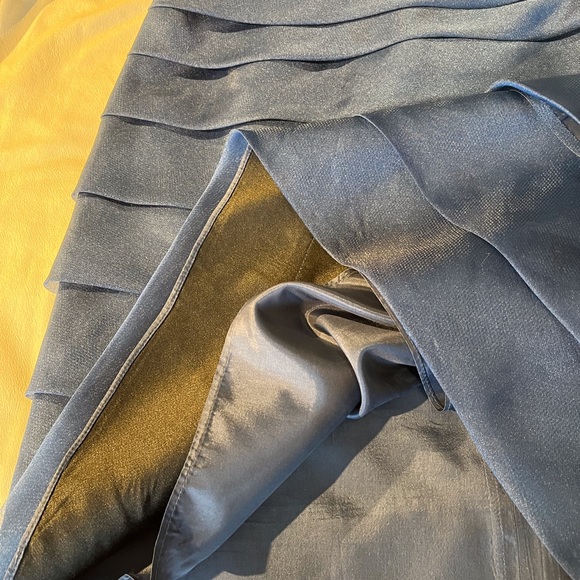 Sapphire blue dress, spaghetti straps, cropped jacket. Size 12 - Picture 10 of 17